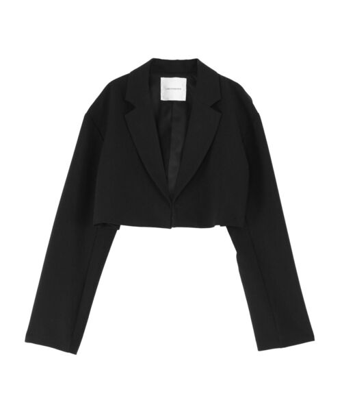 LAGUNAMOON（ラグナムーン）の「ショートテーラージャケット（テーラードジャケット・レディース・ブラック/ライトグリーン・SMALL/MEDIUM）」の6枚目の写真