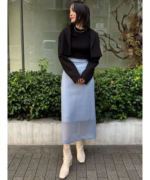 LAGUNAMOON（ラグナムーン）の「ショートテーラージャケット（テーラードジャケット・レディース・ブラック/ライトグリーン・SMALL/MEDIUM）」の7枚目の写真