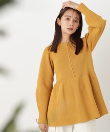 N.（N. Natural Beauty Basic） | ◆フロントジップペプラムニット(ニット/セーター)