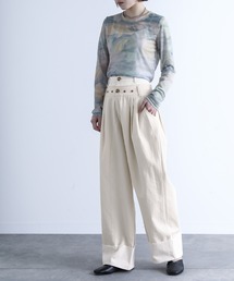 osharewalker | 【ZOZO限定】『ダブルウエストタックワイドパンツ』(その他パンツ)