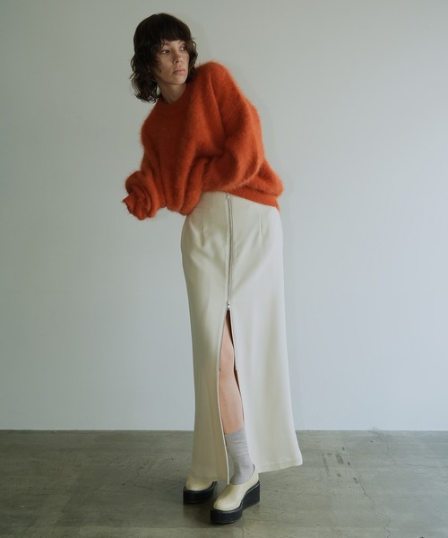 CLANE ZIP STRAIGHT SKIRT/ジップストレートスカート CLANE/クラネ】ZIP STRAIGHT SKIRT/ジップストレートスカート