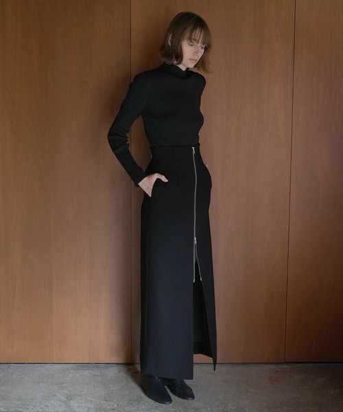CLANE ZIP STRAIGHT SKIRT/ジップストレートスカート CLANE/クラネ】ZIP STRAIGHT SKIRT/ジップストレートスカート