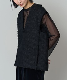 BARNYARDSTORM | ツイードVネックベスト(ベスト)