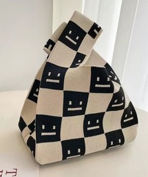 Coo+i（クーイ）の「ニット編みミニトートバッグ（トートバッグ）」