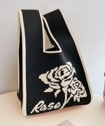 Coo+i（クーイ）の「ニット編みミニトートバッグ（トートバッグ）」