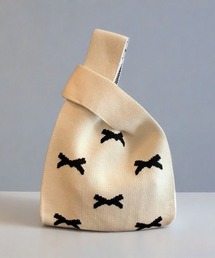 Coo+i（クーイ）の「ニット編みミニトートバッグ（トートバッグ）」