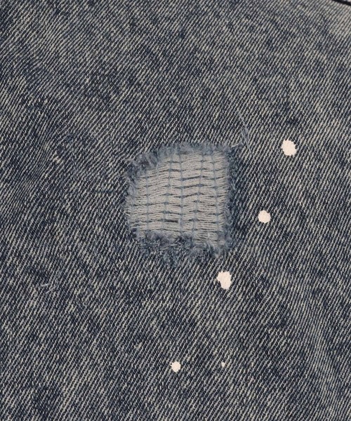 CAMBIO（カンビオ）の「ms5513- Chemical Wash Damage Denim Band Collar Shirts デニムシャツ（シャツ/ブラウス・メンズ・ブラック/インディゴブルー・M/S/L）」の19枚目の写真