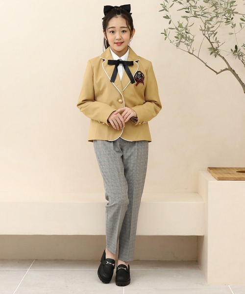 PINKHUNT（ピンクハント）の「PINKHUNT ピンクハント ロゴ襟ブラウス シャツ 8998K（シャツ/ブラウス・キッズ・ライトブルー/ホワイト・140cm/150cm/120cm/130cm/160cm）」の8枚目の写真