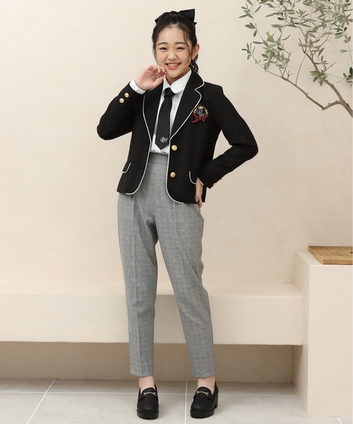 PINKHUNT（ピンクハント）の「PINKHUNT ピンクハント ロゴ襟ブラウス シャツ 8998K（シャツ/ブラウス・キッズ・ライトブルー/ホワイト・140cm/150cm/120cm/130cm/160cm）」の12枚目の写真