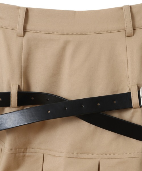 Candy Stripper(キャンディストリッパー)の「CROSS BELTED MINI スカート(スカート・レディース・ベージュ/ライトブルー/ブラック・2)」の22枚目の写真