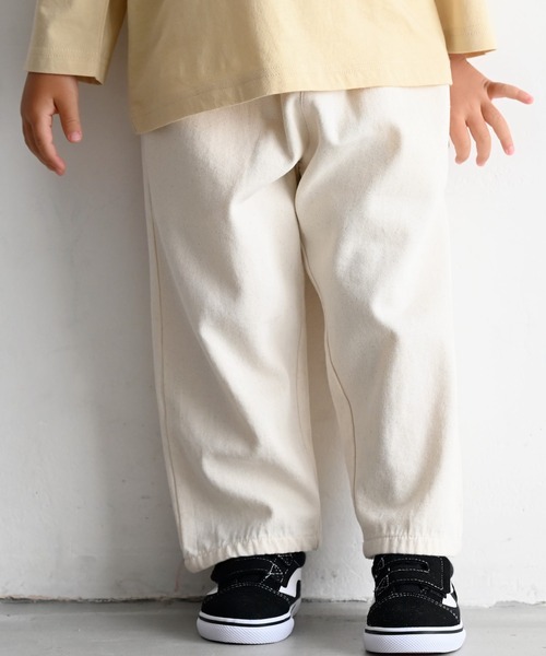 PUPPAPUPO（プッパプーポ）の「シェフパンツ コットン（その他パンツ・キッズ・アイボリー/グリーン/ブラウン/ピンク/グレー・120/110/100/90/80/130）」の2枚目の写真