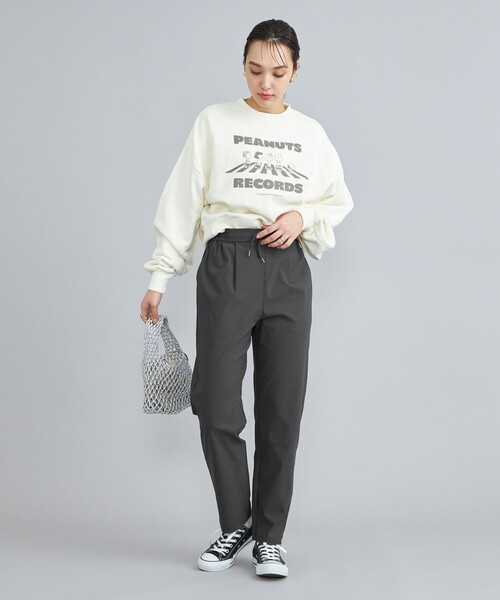 coen(コーエン)の「やみつきストレッチパンツ(WEB限定サイズ)(スラックス・レディース・ダークグレー/オフホワイト/ブラック/オリーブ/ベージュ/ロイヤルブルー・S/XL/L/M)」の19枚目の写真