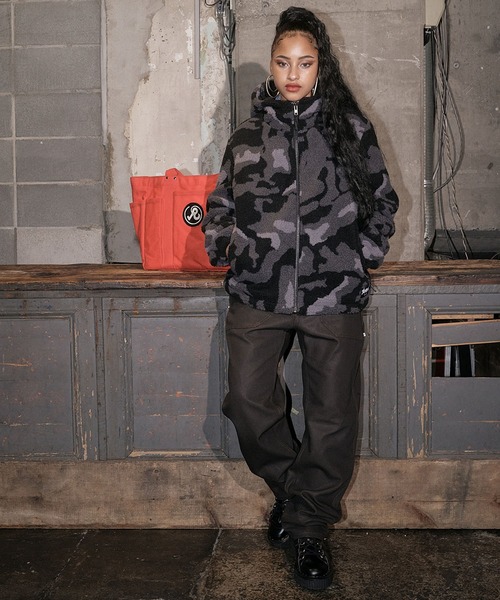 RICHARDSON（リチャードソン）の「【Richardson/リチャードソン】 Camouflage Fleese Jacket カモフラージュフリースジャケット（その他アウター・メンズ・カーキ・S/M/L/XL）」の4枚目の写真