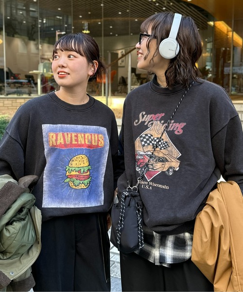 CPCM（シーピーシーエム）の「パウダー加工スウェットプルオーバー（スウェット・メンズ・ブラック/ブラック系その他2/ブラック系その他/ブラック系その他3・MEDIUM/LARGE/SMALL）」の11枚目の写真