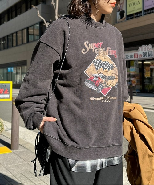 CPCM（シーピーシーエム）の「パウダー加工スウェットプルオーバー（スウェット・メンズ・ブラック/ブラック系その他2/ブラック系その他/ブラック系その他3・MEDIUM/LARGE/SMALL）」の20枚目の写真