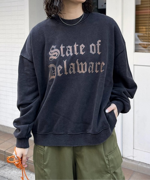 CPCM（シーピーシーエム）の「パウダー加工スウェットプルオーバー（スウェット・メンズ・ブラック/ブラック系その他2/ブラック系その他/ブラック系その他3・MEDIUM/LARGE/SMALL）」の16枚目の写真