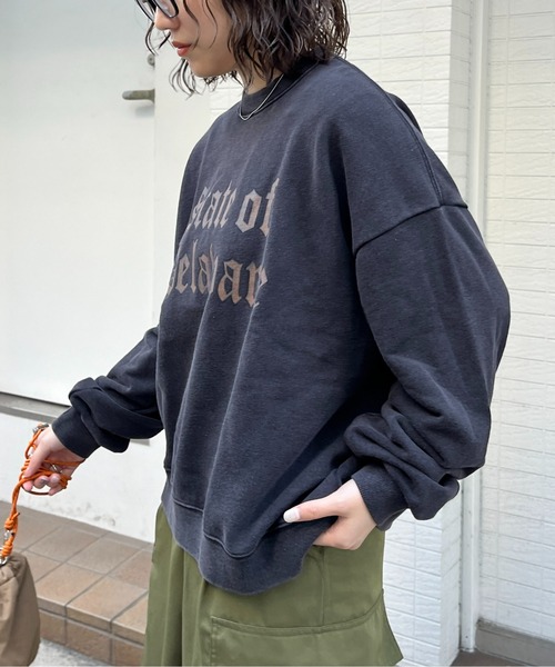 CPCM（シーピーシーエム）の「パウダー加工スウェットプルオーバー（スウェット・メンズ・ブラック/ブラック系その他2/ブラック系その他/ブラック系その他3・MEDIUM/LARGE/SMALL）」の13枚目の写真