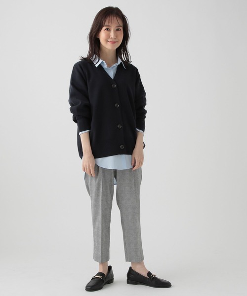 Elura(エルーラ)の「低身長サイズ Elkotona】コトナチェックテーパードパンツ/995204(その他パンツ・レディース・ブラック系その他/ネイビー・SMALL/MEDIUM)」の3枚目の写真