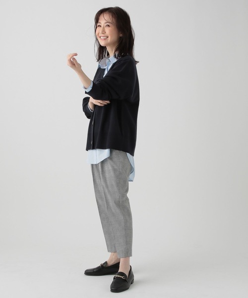 Elura(エルーラ)の「低身長サイズ Elkotona】コトナチェックテーパードパンツ/995204(その他パンツ・レディース・ブラック系その他/ネイビー・SMALL/MEDIUM)」の4枚目の写真