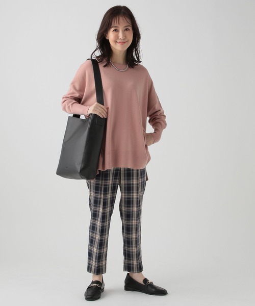 Elura(エルーラ)の「低身長サイズ Elkotona】コトナチェックテーパードパンツ/995204(その他パンツ・レディース・ブラック系その他/ネイビー・SMALL/MEDIUM)」の5枚目の写真