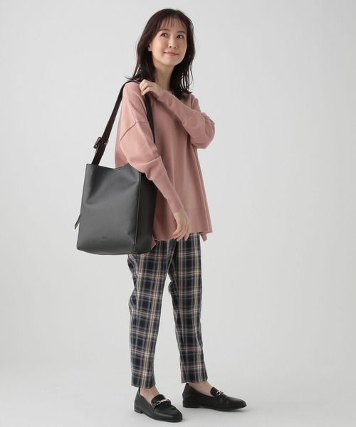 Elura(エルーラ)の「低身長サイズ Elkotona】コトナチェックテーパードパンツ/995204(その他パンツ・レディース・ブラック系その他/ネイビー・SMALL/MEDIUM)」の6枚目の写真