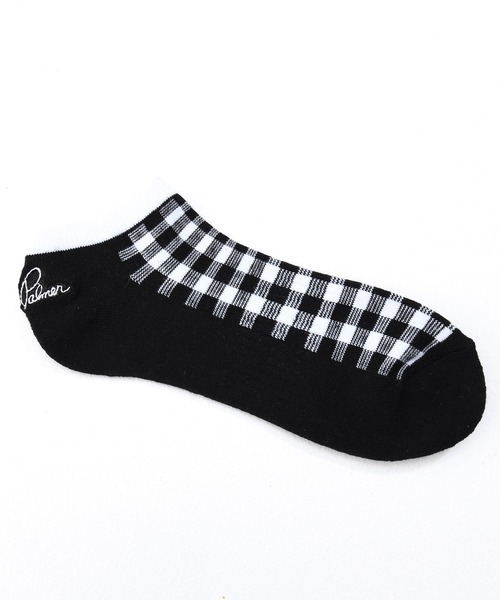 Arnold Palmer（アーノルドパーマー）の「ギンガム スニーカーソックス（ソックス/靴下・レディース・グレー/ブラック・23-25cm）」の3枚目の写真