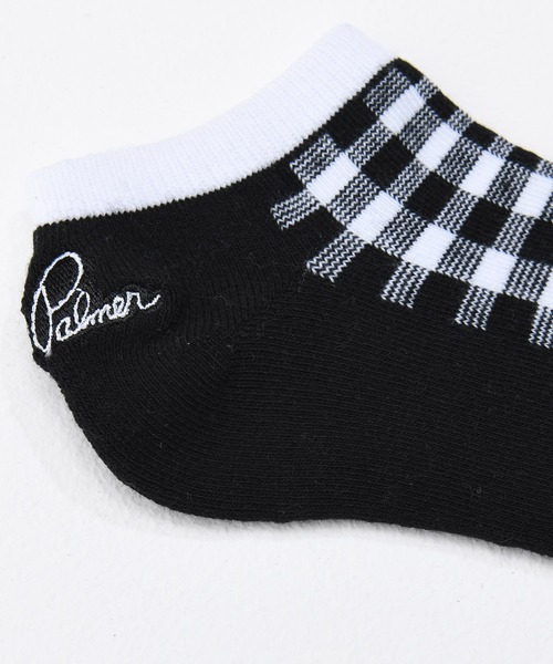 Arnold Palmer（アーノルドパーマー）の「ギンガム スニーカーソックス（ソックス/靴下・レディース・グレー/ブラック・23-25cm）」の4枚目の写真