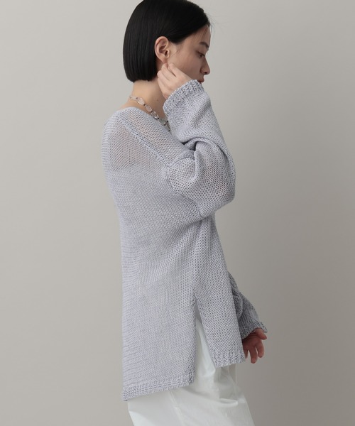 APART BY LOWRYS リネンコンメッシュプルオーバー　新品タグ付き 美品 apart by lowrys 今期 リネンコンメッシュプルオーバー