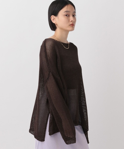 A part by｜リネンコンメッシュプルオーバー | Rakuten Fashion