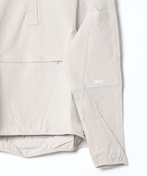 Reebok(リーボック)の「アクティブ スカイストレッチ ウーブントップ アノラック / ACTIV COLL SKYSTRETCH WOVEN ANORAK(ナイロンジャケット・メンズ・ダークブルー/ブラック/ストーン・LARGE/MEDIUM/SMALL/XX-LARGE/X-LARGE)」の18枚目の写真
