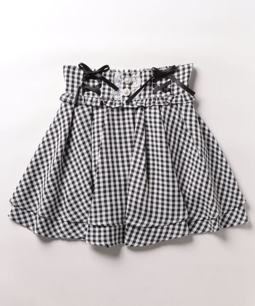 Ank Rouge（アンクルージュ）の「ギンガムスピンドルスカパン（スカート・レディース・ブラック/ブルー/ピンク・M）」の14枚目の写真