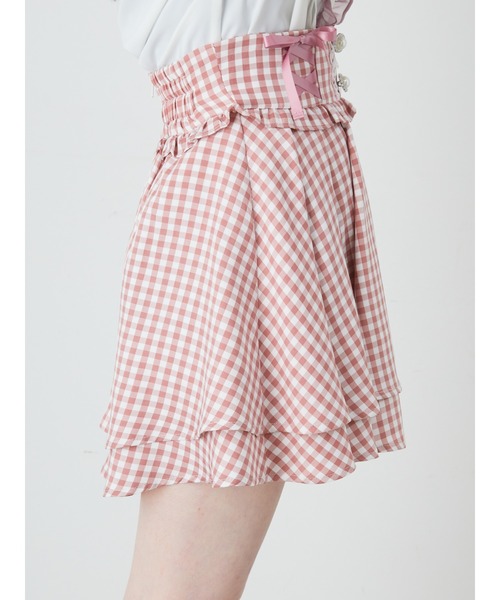 Ank Rouge（アンクルージュ）の「ギンガムスピンドルスカパン（スカート・レディース・ブラック/ブルー/ピンク・M）」の10枚目の写真