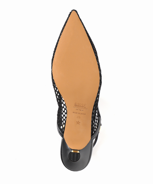 GRISE（グリーズ）の「GRISE5cmポインテッドメッシュスリングバック（パンプス・レディース・ブラック×ブラック/ブラウン・22cm/22.5cm/23cm/23.5cm/24cm/24.5cm/25cm）」の8枚目の写真