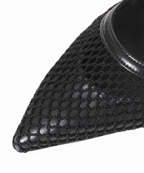 GRISE（グリーズ）の「GRISE5cmポインテッドメッシュスリングバック（パンプス・レディース・ブラック×ブラック/ブラウン・22cm/22.5cm/23cm/23.5cm/24cm/24.5cm/25cm）」の10枚目の写真