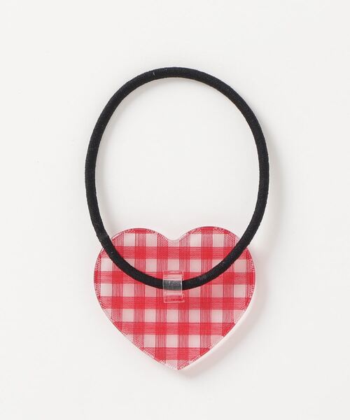 MILKFED.（ミルクフェド）の「GINGHAM HEART HAIR ELASTIC（ヘアゴム・レディース・ブラック/ライトブルー/レッド・ONE SIZE）」の19枚目の写真