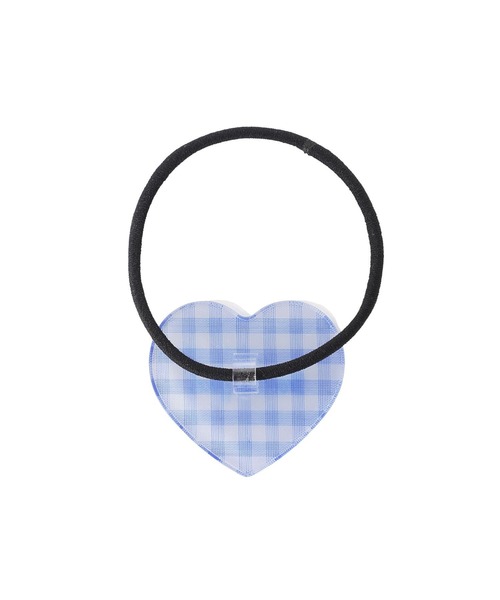 MILKFED.（ミルクフェド）の「GINGHAM HEART HAIR ELASTIC（ヘアゴム・レディース・ブラック/ライトブルー/レッド・ONE SIZE）」の15枚目の写真
