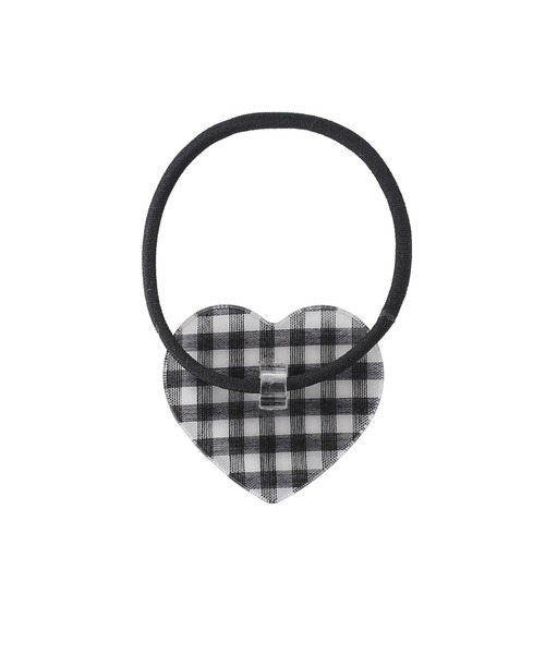 MILKFED.（ミルクフェド）の「GINGHAM HEART HAIR ELASTIC（ヘアゴム・レディース・ブラック/ライトブルー/レッド・ONE SIZE）」の17枚目の写真