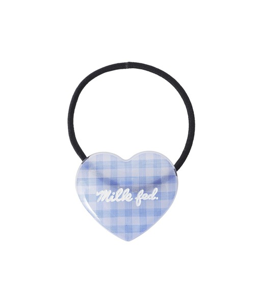 MILKFED.（ミルクフェド）の「GINGHAM HEART HAIR ELASTIC（ヘアゴム・レディース・ブラック/ライトブルー/レッド・ONE SIZE）」の18枚目の写真