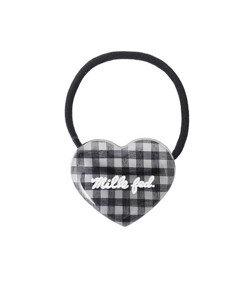 MILKFED.（ミルクフェド）の「GINGHAM HEART HAIR ELASTIC（ヘアゴム・レディース・ブラック/ライトブルー/レッド・ONE SIZE）」の16枚目の写真