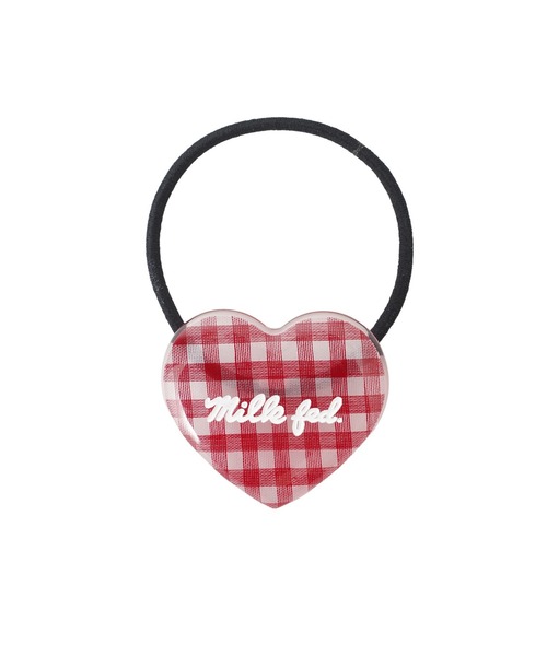 MILKFED.（ミルクフェド）の「GINGHAM HEART HAIR ELASTIC（ヘアゴム・レディース・ブラック/ライトブルー/レッド・ONE SIZE）」の13枚目の写真