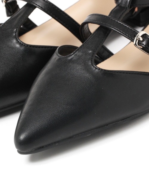 saloon（サルーン）の「SALOON(サルーン)/ 　Tストラップパンプス　フラット（パンプス・レディース・ブラック/その他1・MEDIUM/LARGE）」の6枚目の写真
