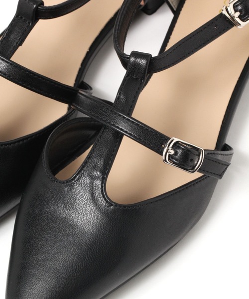 saloon（サルーン）の「SALOON(サルーン)/ 　Tストラップパンプス　フラット（パンプス・レディース・ブラック/その他1・MEDIUM/LARGE）」の7枚目の写真