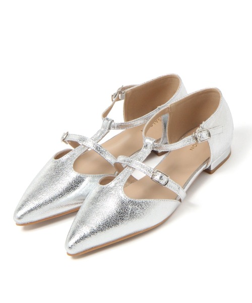 saloon（サルーン）の「SALOON(サルーン)/ 　Tストラップパンプス　フラット（パンプス・レディース・ブラック/その他1・MEDIUM/LARGE）」の12枚目の写真