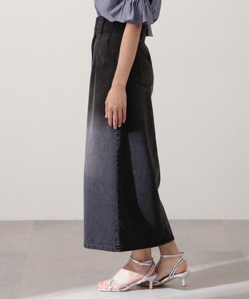 PROPORTION BODY DRESSING（プロポーションボディドレッシング）の「ロングナローデニムスカート / 1214120405（スカート・レディース・グレー/ブルー・SMALL/MEDIUM）」の17枚目の写真