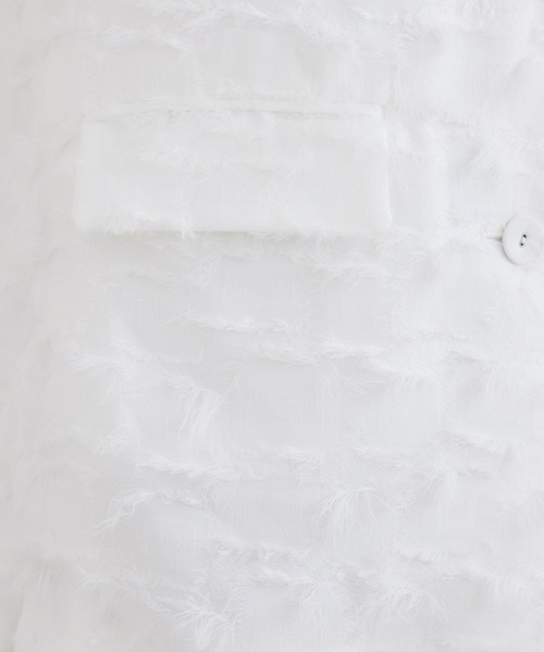 LUGIVA（ルギヴァ）の「LUGIVa カットジャガードベスト（ベスト・レディース・ホワイト/ブラック・FREE）」の22枚目の写真