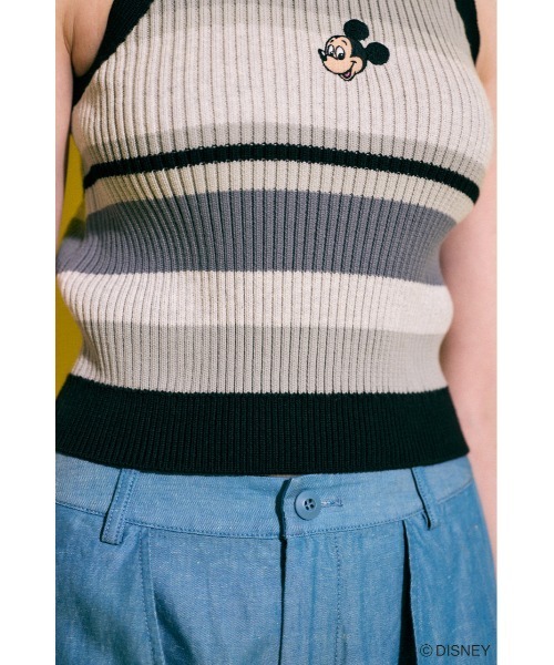 MD KNIT タンクトップ / MICKEY Disney SERIES CREATED by MUS（ディズニーシリーズクリエイテッドバイ