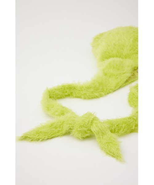 SLY（スライ）の「KNIT F/FUR BAG ニット ファー バッグ（ショルダーバッグ・レディース・ライトブラック/ライム/シルバー・FREE）」の16枚目の写真