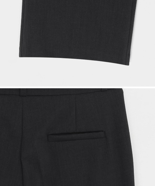 BLACKUP（ブラックアップ）の「[MADE] ドミニクセミブーツカットスラックス（スラックス・レディース・ブラック/チャコールグレー・SMALL/MEDIUM/LARGE）」の22枚目の写真