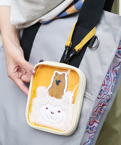 チチカカ（チチカカ）の「アミーゴクリアポーチ（ポーチ・レディース・ブルー/グリーン/レッド/パープル/イエロー・FREE）」の5枚目の写真