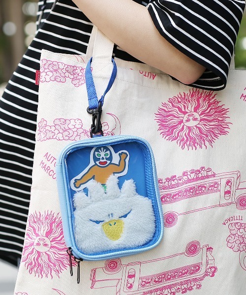 チチカカ（チチカカ）の「アミーゴクリアポーチ（ポーチ・レディース・ブルー/グリーン/レッド/パープル/イエロー・FREE）」の3枚目の写真